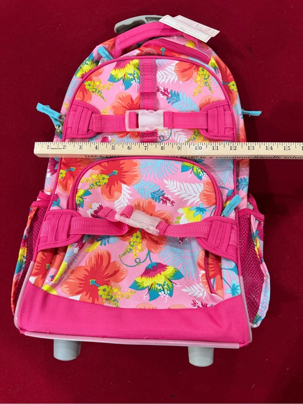 Lilly Pulitzer x Pottery Barn Kids Mackenzie Rolling Backpack - Pink Floral